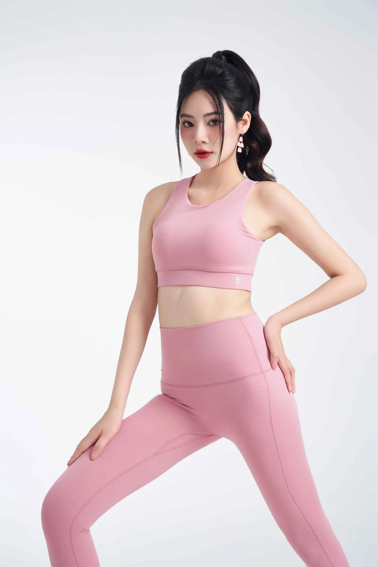 Áo A12 ba lỗ màu hồng nhạt